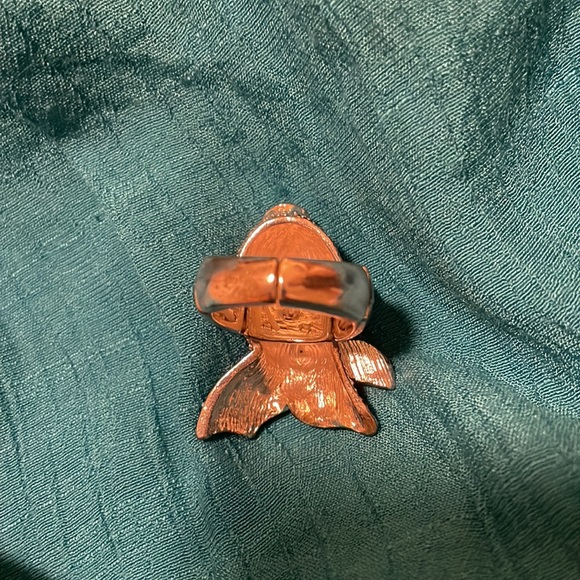 Silver and Gold Fish Rings - Picture 13 of 13